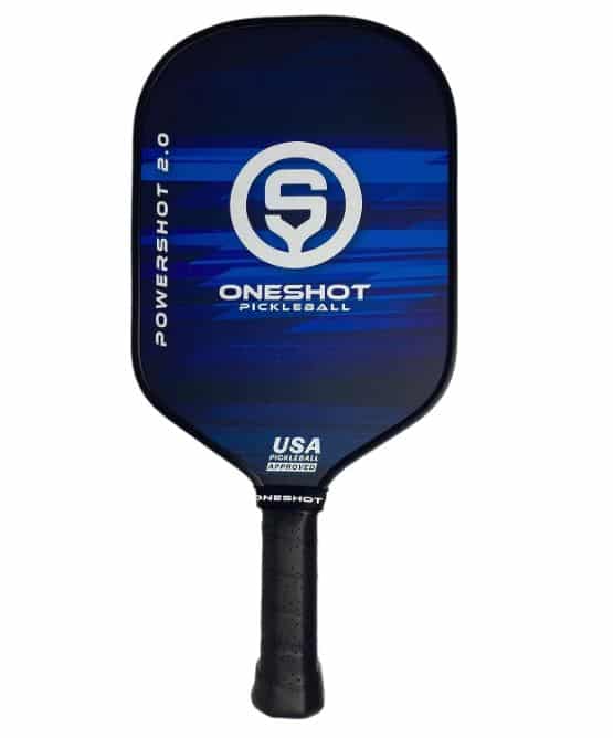 Elongated paddle pickleball