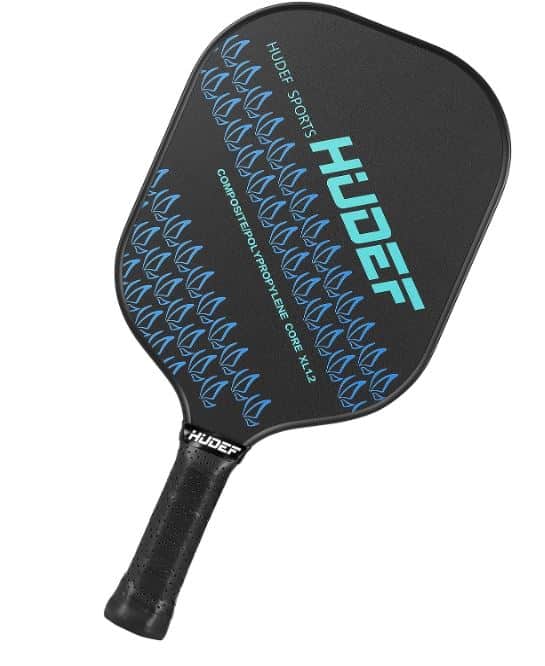 Composite material paddles for pickleball