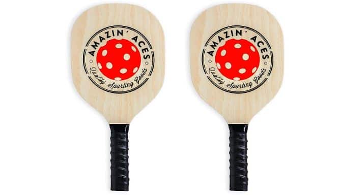 wooden type paddles in pickleball