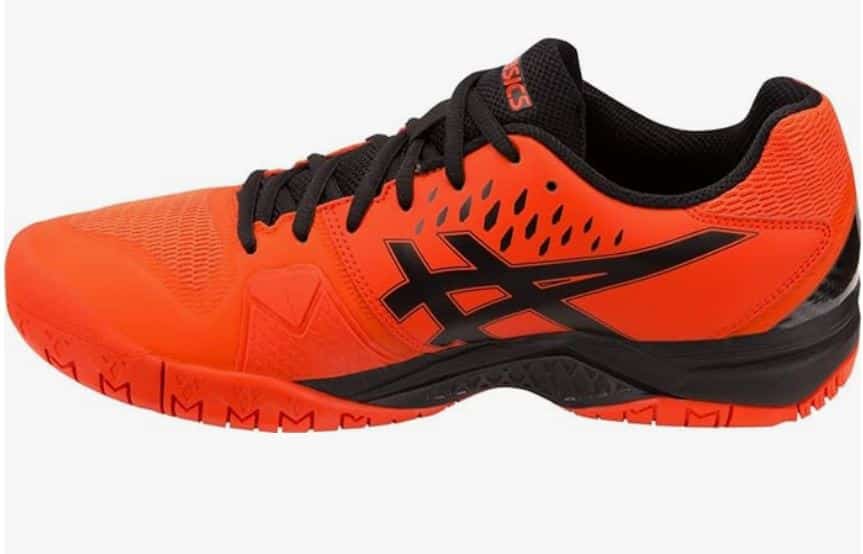 ASICS shoes with anti slip rubber, good to play in pickleball courts